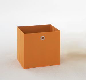 FMD Möbel MEGA 3 Faltbox (10er Set) - orange - Maße: 32 cm x 32 cm x 32 cm; 248-003