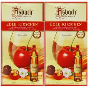Asbach Edle Kirschen Zartbitter Pralinen verdelt mit Asbach 2er Pack