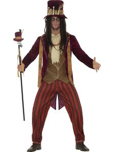 Herren Kostüm Voodoo Priester Hexendoktor Karneval Halloween Gr.L