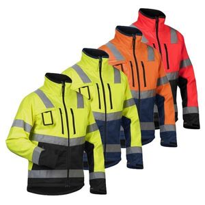 Blakläder Warnschutzjacke Softshell 4900, Farbe:orange/marine, Größe:L