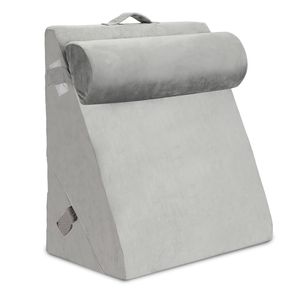 Jayseuw Lesekissen Keilkissen Rückenkissen Dreieck Nackenstütze Relaxkissen Nackenkissen mit Bezug abnehmbar waschbar Memory Foam Beinkissen Relaxkissen Bett