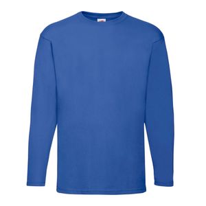 Fruit of the Loom - Pánské tričko s dlouhým rukávem "Valueweight" RW9748 (L) (Royal Blue)