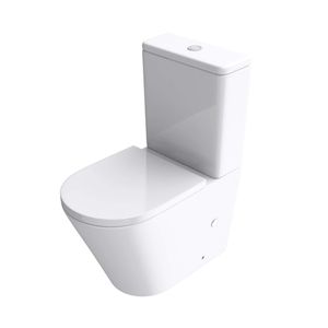 Mai & Mai Stand-WC S108T aus Keramik spülrandloses WC 36x60,5x82,5cm bodenstehende Toilette inkl. Spülkasten