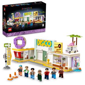 LEGO 21339 Ideas BTS Dynamite Musikvideo Set mit 7 Minifiguren der berühmten K-Pop Band, Merchandise Sammler-Geschenk-Idee für Fans