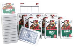 SKAT Spielkarten Club, Zwanzigerpaket von ASS im Set mit Ludomax Block