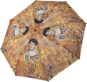 doppler Taschenregenschirm Regenschirm Art Collection Magic Mini Adele braun mehrfarbig