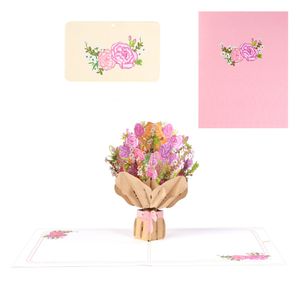 3D Grußkarte mit Nelke Muttertag Grußkarte Muttertagskarten Mama Geburtstagskarten
