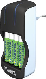 VARTA Ladegerät "Plug Charger" mit 4 x AA Akkus 2.100 mAh