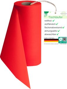 Sensalux Tischläufer 30cm x 25m rot