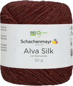Schachenmayr Alva Silk, 50g Bordeaux Handstrickgarne