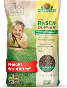 Neudorff Azet RasenDüngerfür 400 m² - 20 kg sorgt für dichte Rasenfläche