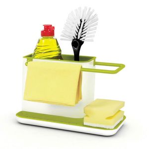Aufbewahrung von Küchenutensilien Spüle Schwammhalter Ordnungshelfer Spülbecken-Organizer Küchen-utensilienhalter für die Spülbecken Grün