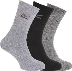 Pánske ponožky Regatta Great Outdoors, 3-pack RG786 (jedna veľkosť) (škvrnitá šedá)