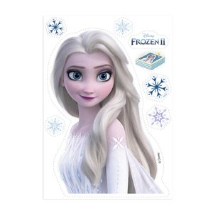 Dekora - Essbares Papier - Silhouette - Frozen - Elsa + Schneeflocken  Dekora