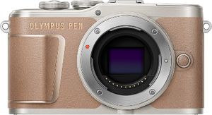 Olympus E-PL10, 16,1 MP, 4608 x 3456 Pixel, Live MOS, 4K Ultra HD, Touchscreen, Braun, Silber