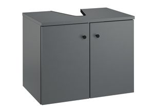 Waschtisch Bad-Unterschrank grau Wandmontage oder stehend V-90.59-01WUUnterschrank ohne Füße