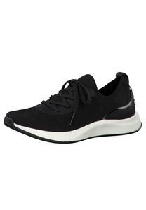 Tamaris Damen Low Sneaker 1-23705-25 Schwarz 001 BLACK Textil/Synthetik mit Removable Sock, Groesse:41 EU