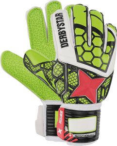 DERBYSTAR Protect Hexa AG 1 Torwarthandschuh mit Fingerschutz grün/weiß/rot 9