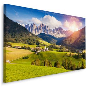 Fabelhafte Canvas LEINWAND BILDER 120x80 cm XXL Kunstdruck Natur Berge Landschaft