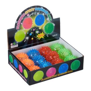 relaxdays LED Igelball 12er Set