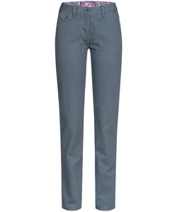 Greiff Corporate Wear CASUAL Damen Chino-Hose Regular Fit Baumwollmix Stretch OEKO TEX® Taubenblau 38