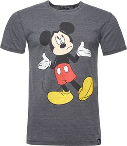 Recovered T-Shirt Disney Mickey Mouse Deciding mit tollem Mickey Mouse-Print Grey XXL
