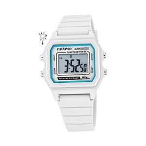 Calypso Kunststoff Herren Uhr K5805/1 Digital Sport Armbanduhr weiß D2UK5805/1