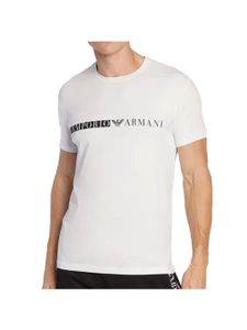 Emporio Armani Herren Lounge Crew T-Shirt, Weiß XL