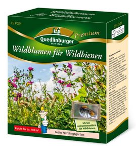 Wildblumen für Wildbienen | Wildblumenwiese von Quedlinburger, Menge (Gramm, Kilogramm):500 g