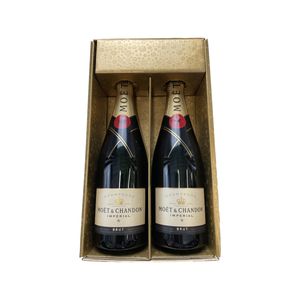 Geschenkbox Champagner Moët & Chandon - Gold -2 brut - 2x75cl