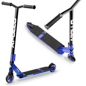 Apollo Stunt Scooter - Star Pro | HighQuality eloxierter Profi Stuntroller | Kinder Scooter mit ABEC 9 Kugellagern, 100mm Wheels - blau