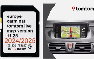 Neueste GPS Karte 2024/2025 für Renault TomTom Carminat Live Version 11.25