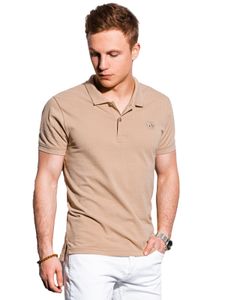 Ombre Koszulka Polo Męska Koszulka Polo Top Koszulka Polo Kołnierzyk Krótki Rękaw Jednokolorowy Casual Sportowy Modny Dla Mężczyzn 100% Bawełna 16 Kolorów S-XXL Beżowy XL