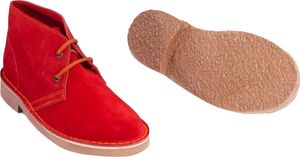 Roamers Uni Desert-Boots / Schnürschuhe / Halbschuhe, Wildleder DF112 (45,5 EU) (Rot)
