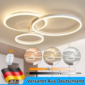 36W LED Deckenlampe Deckenleuchte Round Dimmbar 3 Ringe LED Mit Fernbedienung für Schlafzimmer,Wohnzimmer, Esszimmer