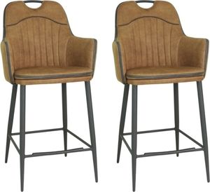 Barstuhl Morris - Cognac (2er-Set)