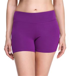Merry Style Damen Shorts Radlerhose Unterhose Hotpants Kurze Hose Boxershorts aus Viskose MS10-284(Purpur,M)
