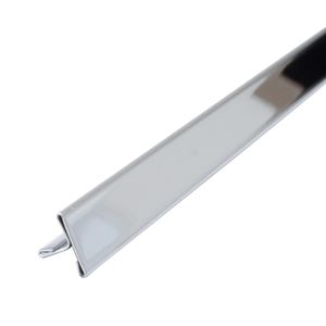 Dalsys T Profil Edelstahl, Fliesenschiene Poliert Breite 25mm, Länge 250cm, Übergangsschiene, Übergansprofil Edelstahl, V2A Edelstahl