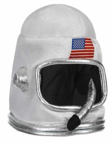 Astronauten-Helm Raumfahrer-Hut für Kinder weiss-silber