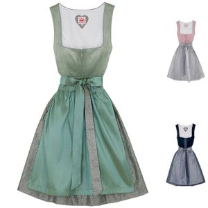 Spieth & Wensky Dirndl Demo Midi-Dirndl Kleid 2-teiliges Trachtenkleid, Farbe:Rosa, Größe:44/2XL