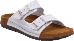Rohde Rodigo-D Damen Pantolette Sandale Sandalette Hausschuhe Fashionsandale, Farbe:Silber (Silber), Größe:EUR 35
