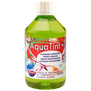 Flüssige Wasserfarbe AquaTint - Farbe hellgrün - 250ml Flasche