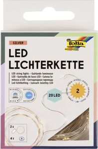 10 folia Mini LED 20er LED Lichterketten weiß 2,2 m