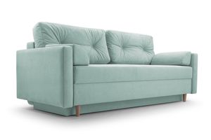 Sofa mit Schlaffunktion Schlafsofa Sofabett 3-Sitzer 213 × 74 × 100 cm Couch DL-Klapp-System Astoria Queens 18