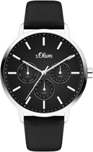 S.Oliver Damen Armbanduhr schwarz SO-4165-LM
