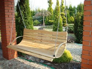 NEU Holz Hollywoodschaukel BANK SITZ ZUR SCHAUKEL 120 cm