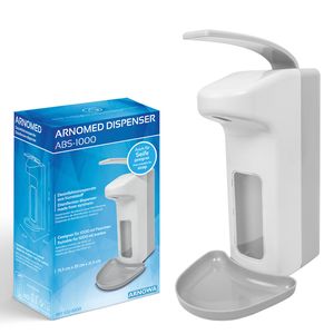 ARNOMED Desinfektionsmittelspender ABS Kunststoff 1000ml, Seifenspender, Desinfektionsspender - Größe: 1000ml