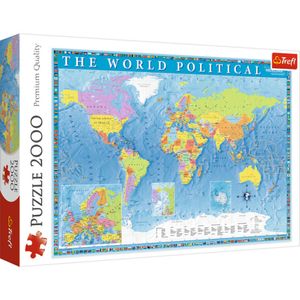 TREFL Puzzle Politická mapa světa 2000 dílků