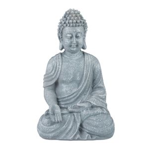 Soška sediaci Buddha, RD5657 18 cm, čierna