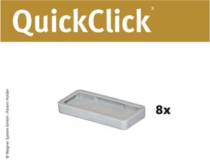 WAGNER QuickClick® Stuhlgleiter Kunststoffgleiter HYPER - 8er-Set Ersatzgleiter Ø 32 x 15 mm, DE Ware - 15791700